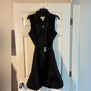 Joseph Ribkoff Black Zip-Up Mini Dress